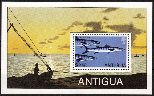 Antigua MiNr. Bl. 43 ** Fische