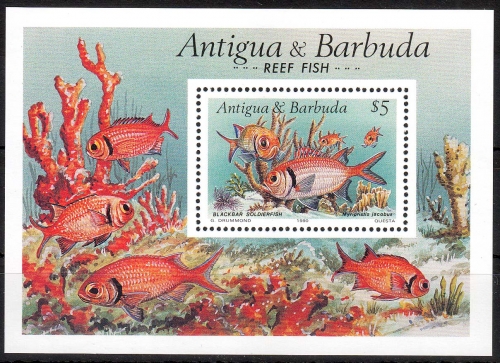 Antigua & Barbuda MiNr. Bl. 180 ** Fische
