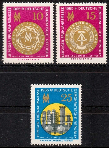 DDR MiNr. 1090/92 ** Leipziger Frühjahrsmesse