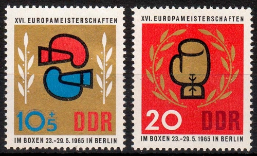 DDR MiNr. 1100/01 ** Europameisterschaften im Boxen