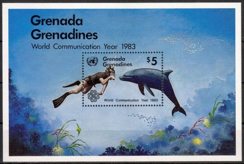 Grenada - Grenadines MiNr. Bl. 73 ** Weltkommunikationsjahr