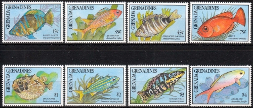 Grenada - Grenadines MiNr. 1349/56 ** Tropische Fische