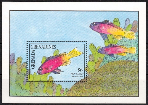 Grenada - Grenadines MiNr. Bl. 207 ** Tropische Fische