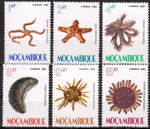 Mocambique MiNr. 913/18 ** Stachelhäuter