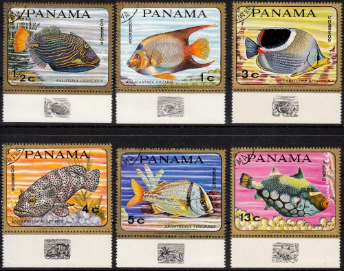 Panama MiNr. 1070/75 O Fische