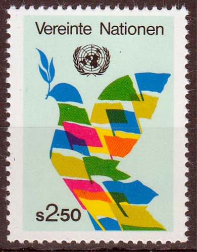UNO Wien MiNr. 8 ** Freimarke: Taube