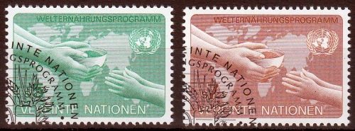 UNO Wien MiNr. 32/33 O Welternährungsprogramm