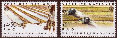 UNO Wien MiNr. 39/40 ** Welternährungstag
