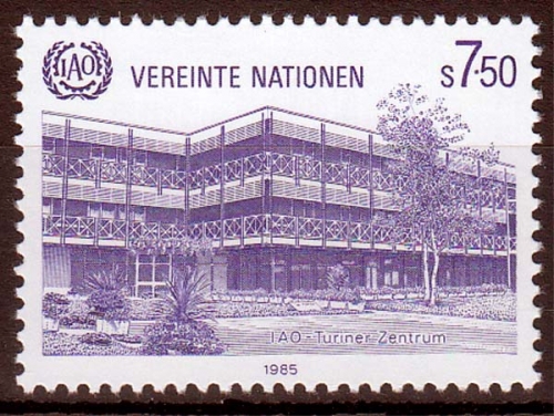 UNO Wien MiNr. 47 ** 20 Jahre Turner Zentrum der Intern. Arbeitsorganisation