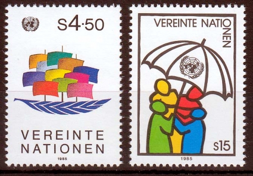 UNO Wien MiNr. 49/50 ** Freimarken