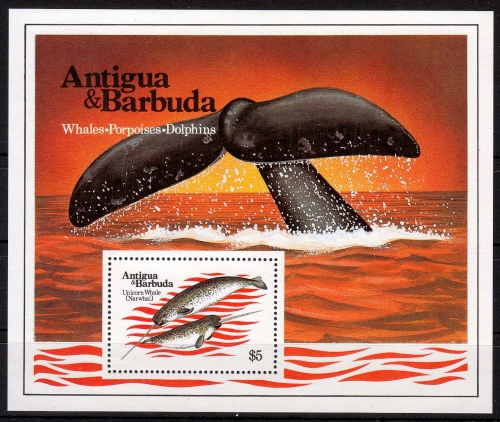 Antigua & Barbuda MiNr. Bl. 76 ** Wale