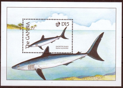 Gambia MiNr. Bl. 77 ** Fische