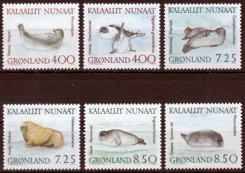Grönland MiNr. 211/16 ** Robben