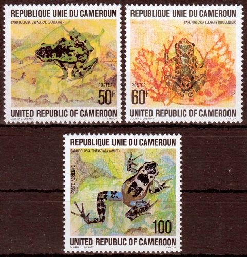Kamerun MiNr. 877/79 ** Frösche