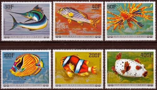 Komoren MiNr. 362/67 ** Fische aus dem Indischen Ozean