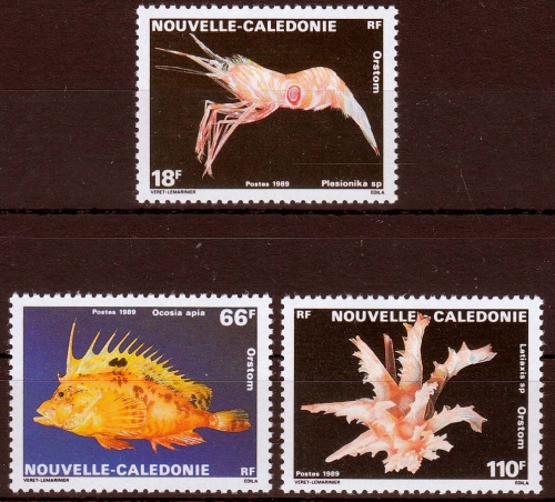 Neukaledonien MiNr. 849/51 ** Tiefseefauna
