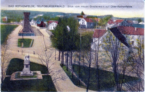 AK Bad Rothenfelde, Blick vom neuen Gradierwerk, gelaufen