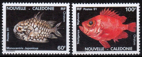Neukaledonien MiNr. 909/10 ** Tiefseefauna: Fische