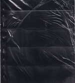 Leuchtturm Optima-Hüllen, schwarz 5 S, 10er Pack Neu