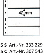 Leuchtturm Optima-Hüllen, glasklar 5 C, 10er Pack Neu