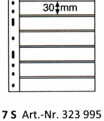 Leuchtturm Optima-Hüllen, schwarz 7 S, 10er Pack Neu