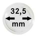 Lindner Münzkapsel 32,5 mm, Packung mit 10 Stück Neu