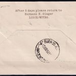 Bund 215 x 3er Streifen auf Erstflug Brief nach Argentinien der Lufthansa