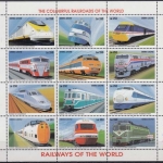 Sierra Leone MiNr. Klbg. 2330/41 + 2318/29 + 2306/17 + 2294/05 ** Eisenbahnen