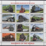 Sierra Leone MiNr. Klbg. 2330/41 + 2318/29 + 2306/17 + 2294/05 ** Eisenbahnen