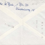 Bund Wohlfahrtsmarken (MiNr. 447/50) auf Brief vom 10.10.1964