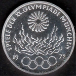 10 DM Olympiade Olympisches Feuer, 1972