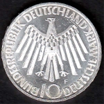10 DM Olympiade Spirale Deutschland, 1972, vz