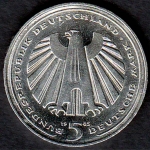 5 DM 150 Jahre Eisenbahn, 1985