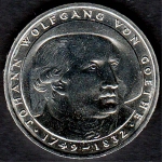 5 DM Johann Wolfgang von Goethe, 1982