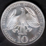 10 DM 250. Todestag J. S. Bach, 2000