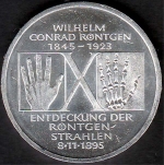 10 DM Wilhelm Conrad Röntgen, 1995