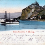 AK Aussig, Schreckenstein bei Aussig, gelaufen