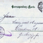 AK Aussig, Schreckenstein bei Aussig, gelaufen