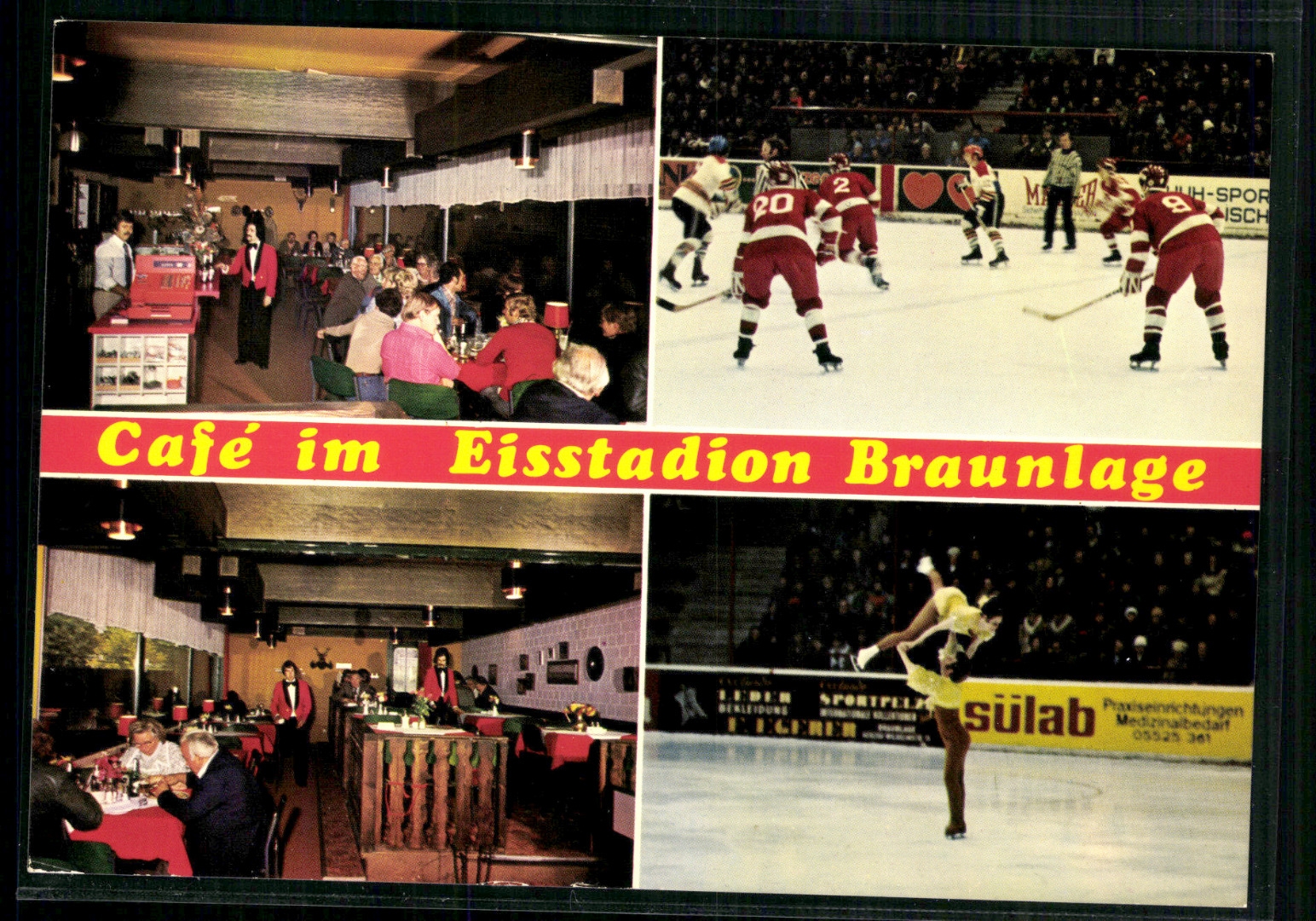 Braunlage, Cafe im Eisstadion Briefmarken Versandhandel, Briefmarken Holsten Braunlage, Cafe im Eisstadion Briefmarken Versandhandel, Briefmarken Holsten