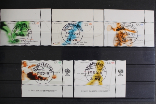 Deutschland, MiNr. 2382-2386, Ecke re. unten, zentr. Schöppenstedt, EST