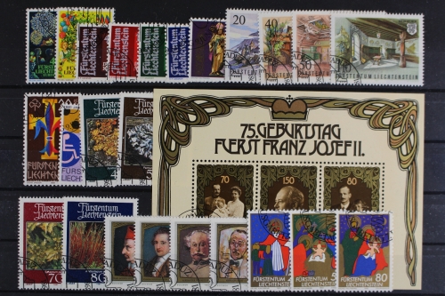 Liechtenstein, MiNr. 764-790, Jahrgang 1981, gestempelt