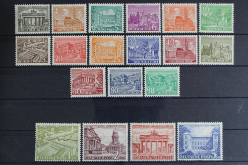 Berlin, MiNr. 42-60, Falz