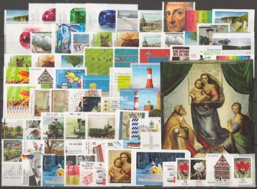Deutschland (BRD), MiNr. 2900-2971, Jahrgang 2012, postfrisch