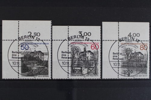 Berlin, MiNr. 685-687, Ecken links oben, ESST