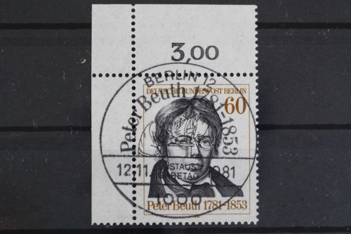 Berlin, MiNr. 654, Ecke links oben, ESST