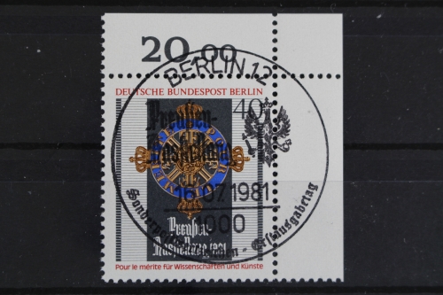 Berlin, MiNr. 648, Ecke rechts oben, ESST