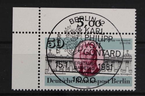 Berlin, MiNr. 639, Ecke links oben, ESST