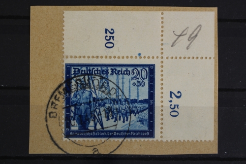 Deutsches Reich, MiNr. 892, Ecke rechts oben, Briefstück