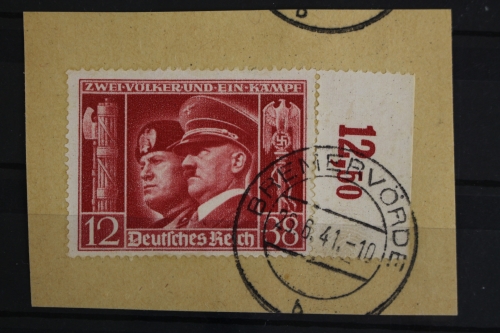 Deutsches Reich, MiNr. 763, rechter Rand, Briefstück