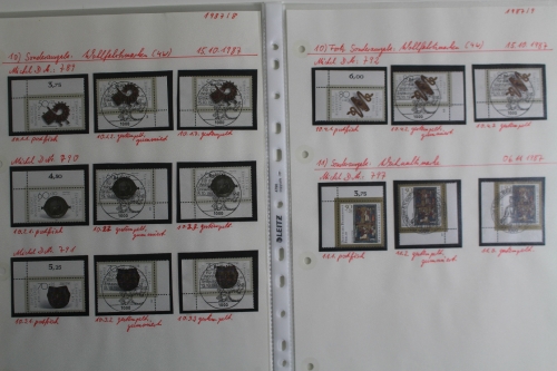 Berlin, Jahrgang 1987, MiNr. 772-797, nur Eckränder, postfrisch + gestempelt